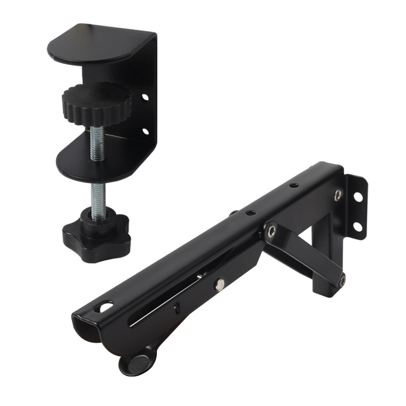 Tablero de extensión de escritorio Expansión sin perforación Escritorio de computadora Soporte de placa de extensión de extensión Soporte de mano de teclado de placa plegable ensanchado
