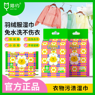 Cat About Shoes Jacket Down Jacket Cleaning Wet Wipes Wash-free Clothes Portable Strong Stain Removal Cleaning Artifact Independent Packaging