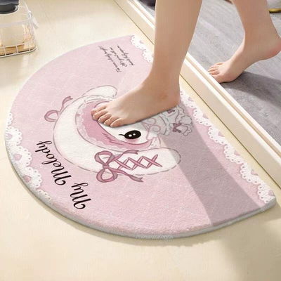 Avtomobil döşəmə paspasları — Door Mat Semi-Circle Carpet