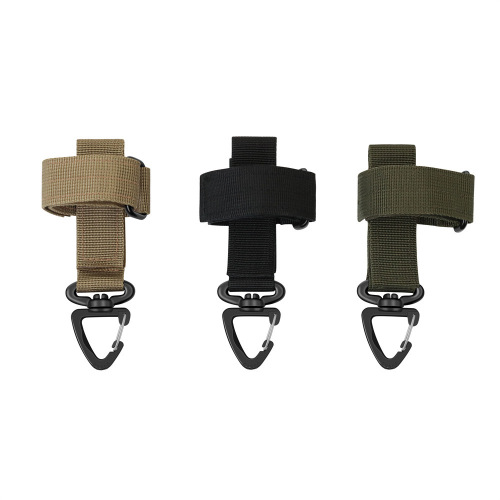  cross-border new multi-purpose gloves hanging buckle military fans outdoor camping tactical gloves climbing rope storage buckle