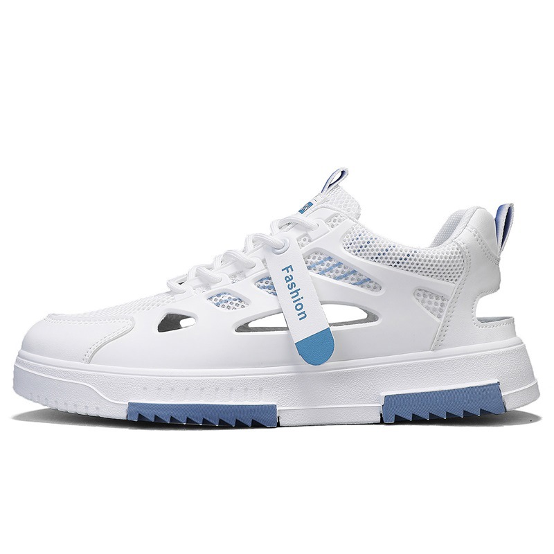 Zapatos de malla zapatos de malla deportiva de malla fina transpirable de verano para hombre zapatos de moda blancos de fondo suave de verano para hombre