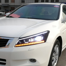 适用于适用于08-13款八代雅阁大灯总成改装LED透镜日行灯流水转向