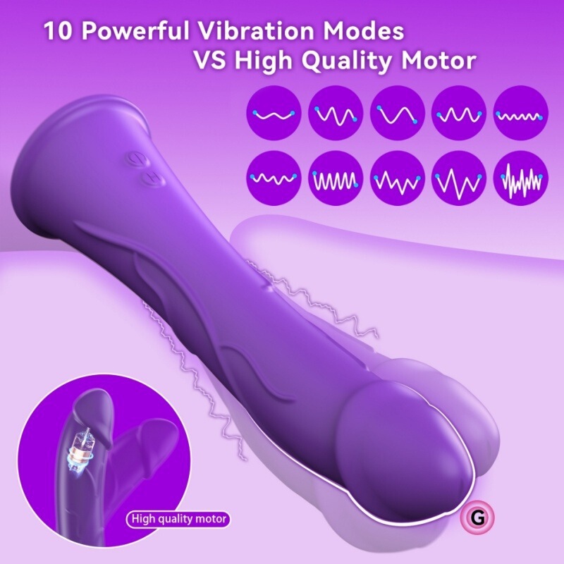Amazon's Popular Suction Cup Vibrator Rechargeable Female Adult Products Imitation Penis Private Parts Massage Bathroom Available