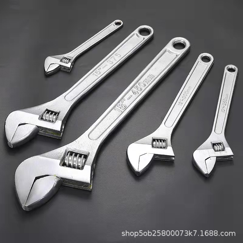 货源直供活口扳手6寸8寸10寸12寸活动扳手15寸24寸活扳手批发