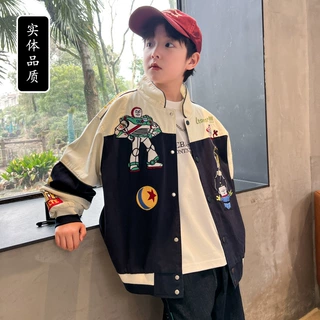 男童外套春秋款2026新款儿童秋装棒球服中大童春季夹克上衣酷帅潮