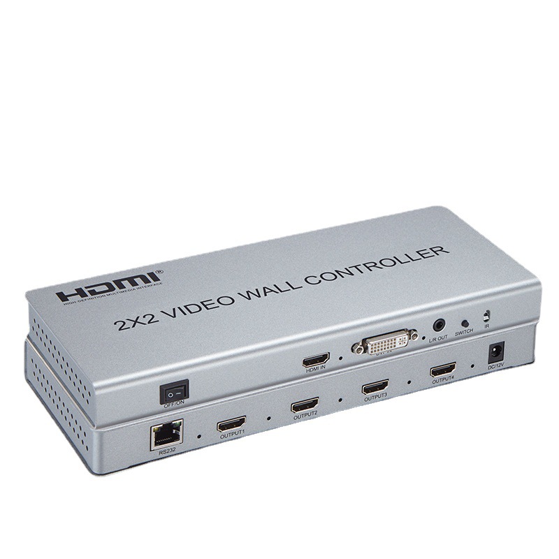 1080P拼接器HDMI2*2拼接器4屏拼接器拼屏处理器4*1Wallcontroller