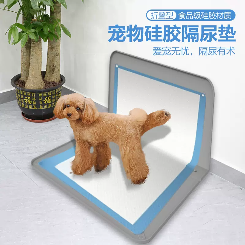 跨境狗狗尿垫易清洗宠物用品导尿片辅助猫狗垫引导硅胶隔尿垫定制