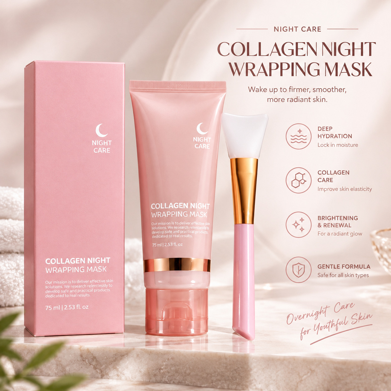 Cross-Border Peel-Off Mask Face Mask Collagen Hydrating Sleep Peel-Off Mask for Moisturizing and Hydrating