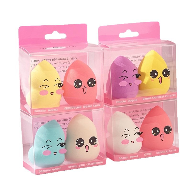 Huevos de maquillaje de PVC embalaje independiente no comer polvo huevo de maquillaje transfronterizo esponja de maquillaje sin látex polvo de maquillaje