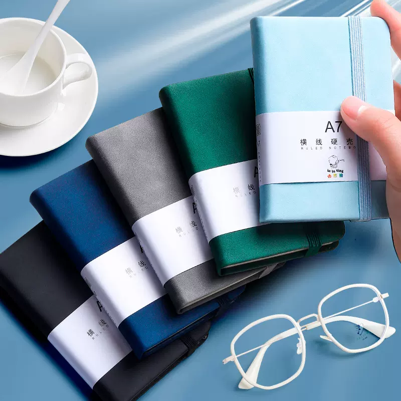 咔巴熊便携式口袋本A7小笔记本本子简约随手记单词手账迷你手帐