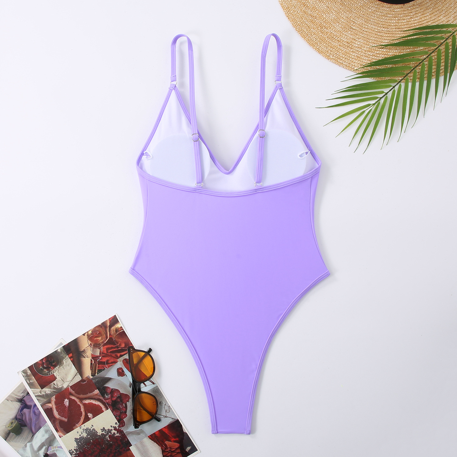 Women's Sexy Solid Color 1 Piece One Piece Swimwear display picture 11