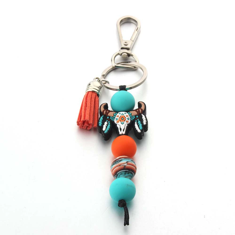 (Cross-border trading), denim silicone keychain, accessory, pendant