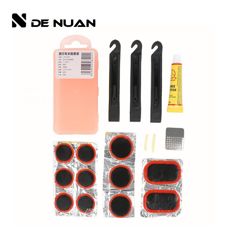Bicycle Tire Repair Tool Set Boxed Mountain Bike Portable Tire Repair Tool Riding Equipment
