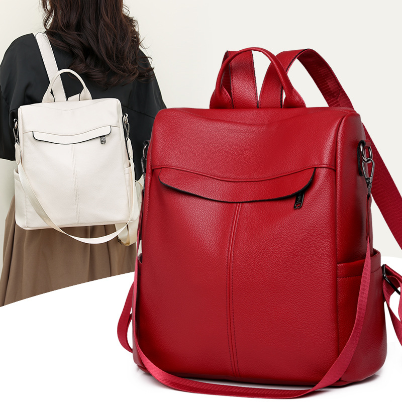 Fashionable retro capacious universal backpack for leisure