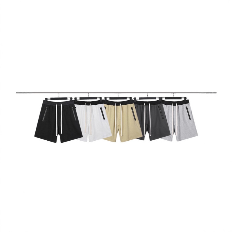 Fear of God Fog Essentials Multi-Thread Reflective Letter Embroidered Shorts and Short-Sleeved T-Shirt Sweatpants