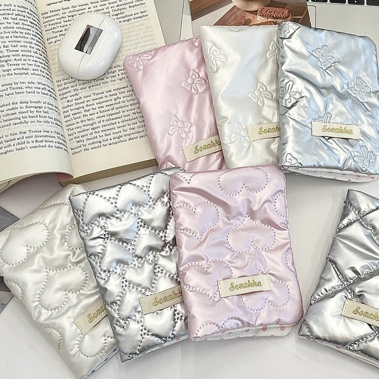 412141 Korean Style Bow Passport Holder, Cute and Multifunctional for International Travel, Passport, Document, and Card Storage