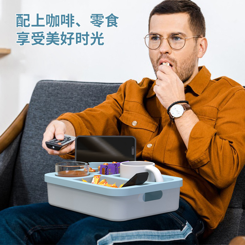アマゾンの人気シリコン製ソファ収納ケース携帯用汚れに強いスナックカップはシリコン製家庭用ソファカップ棚トレイを持っている|undefined
