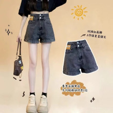 G6N高腰牛仔短裤女夏季2025年新款小个子显瘦阔腿a字卷边薄款热裤
