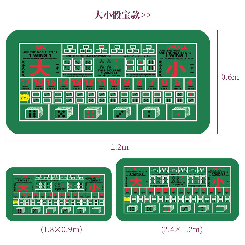 Texas poker estera de mesa Baijia dados paño estera de mesa redonda chip de juego de la tarjeta de Jack Negro alfombra de goma personalización