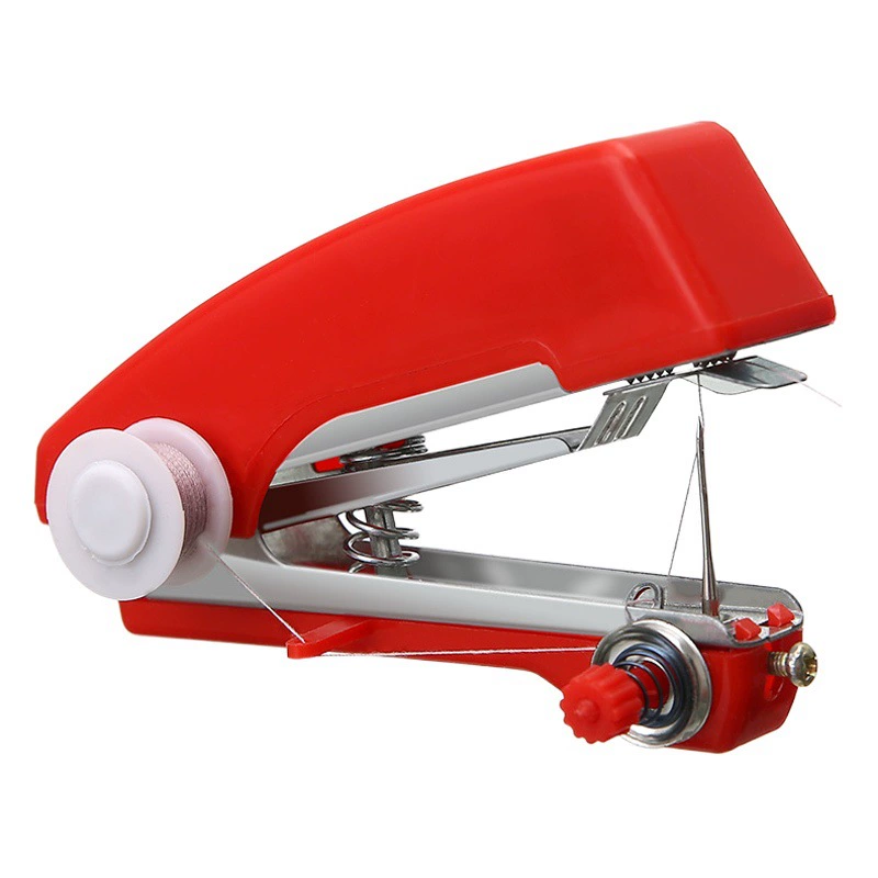 Мини-швейная машинка, карманного размера, ручная, компактная и практичная оверлочная машинка, инструмент для ремонта одежды в домашних условиях, специально для плоской строчки.