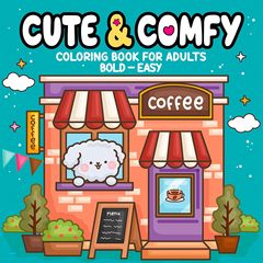 大人向けのかわいくて快適な塗り絵 - 大胆で簡単 - Livro de