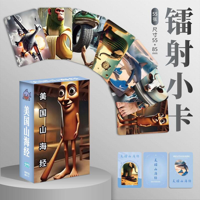 American Mountain and Sea Classics Abstract and Exquisite Peripheral Boxed 55 Lomo Cards Non-Repeating Rounded Corners High-Definition Polaroid Decoration