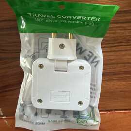 跨境热销欧规转换器插座带一转多可180度旋转插头欧式转换器插头