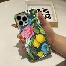 夏季新款苹果15PROMAX菲林壳iphone17PRO超薄保护套柠檬16E大孔13