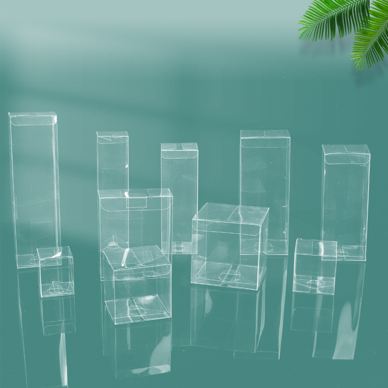 Caja de embalaje de PVC en stock caja transparente para mascotas rectangular helado caramelo fruta transparente joyería caja de plástico