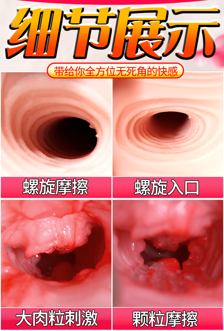 Jiuai Huakian Hand-On Play Half-Body TPE Butt Masturbator with Simulated Vaginal Entry, Manual Control — detail image 9