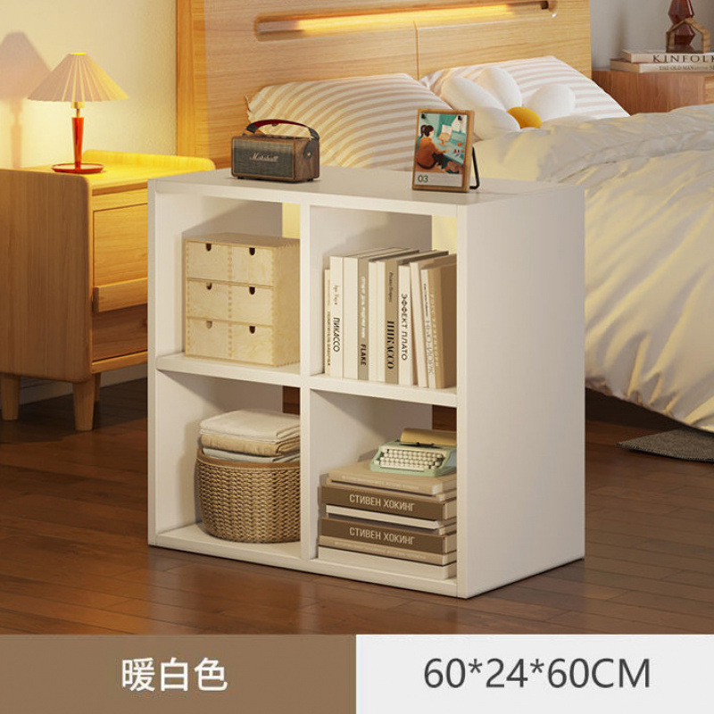 따뜻한 흰색 4개 그리드 - 후면 패널 포함