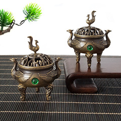 新品 跨境热销小祥云香炉 创意小鸟鼎足香炉熏香炉檀香鹅梨账中香