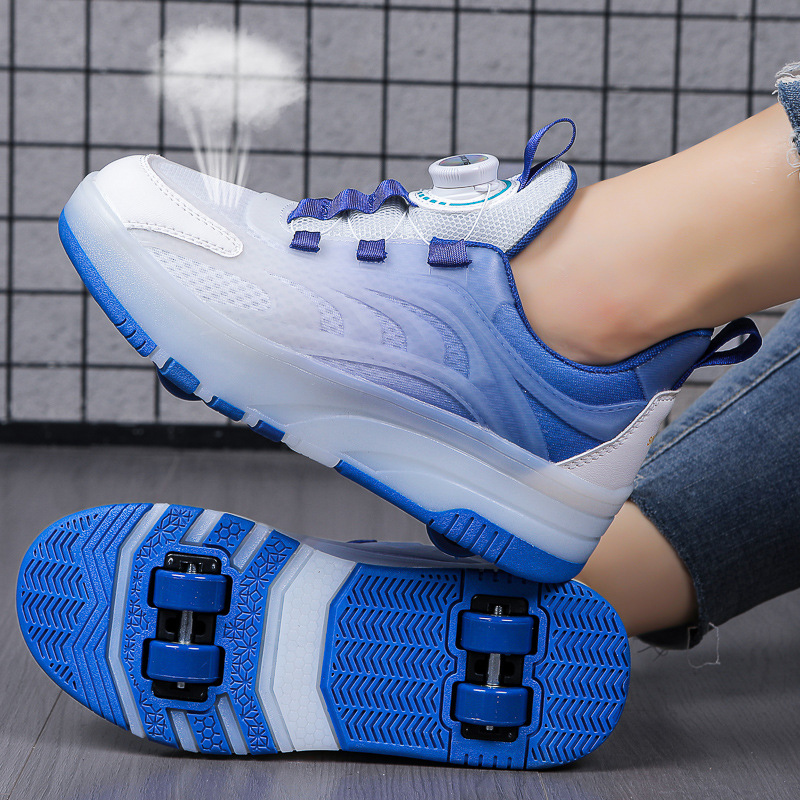 dual wheel children's glowing trend skates for boys
