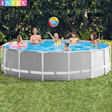 INTEX26726������˹ܼ�Ϸˮ�ؼ�֧ͥ�ܶ�ͯ��Ӿ457*122