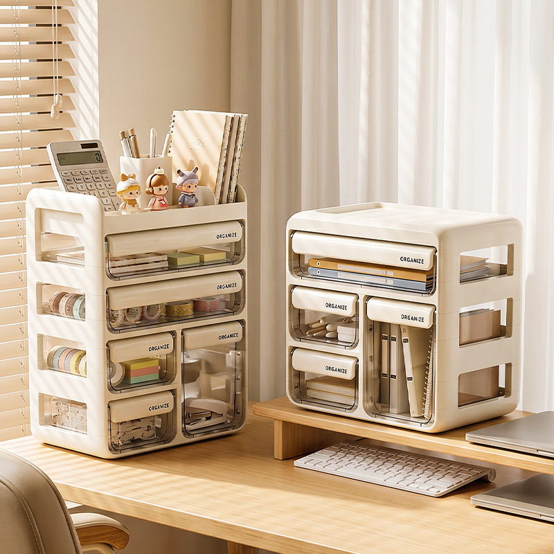 Student Desktop Multi-Compartment Drawer-Style Storage Box Office Workstation Marker Pen Stationery Large Capacity Transparent Organizer Student Desktop Multi-Compartment Drawer-Style Storage Box Office Workstation Marker Pen Stationery Large Capacity Transparent Organizer