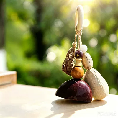 Car hanging chime bag pendant, healing handmade - whispers-in-the-woods-10-misty-stream