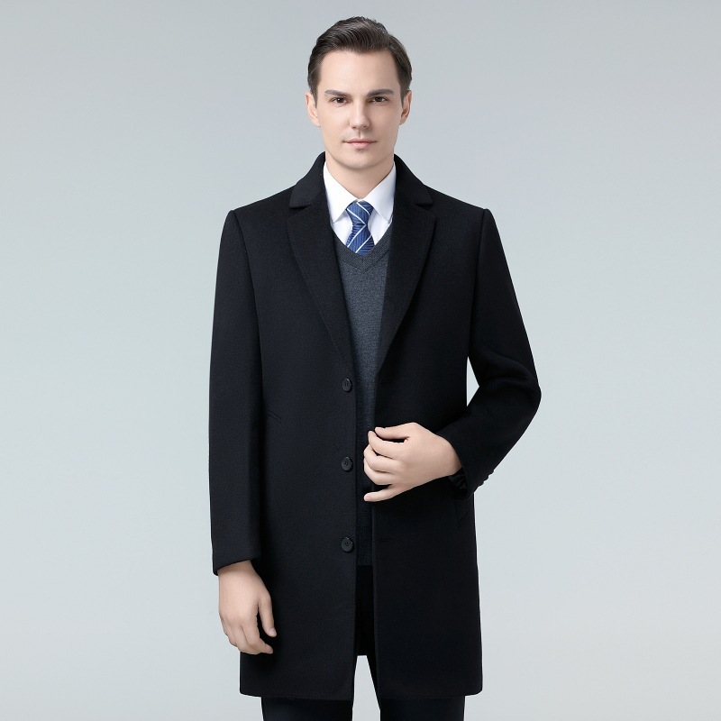 Long classic woolen suit