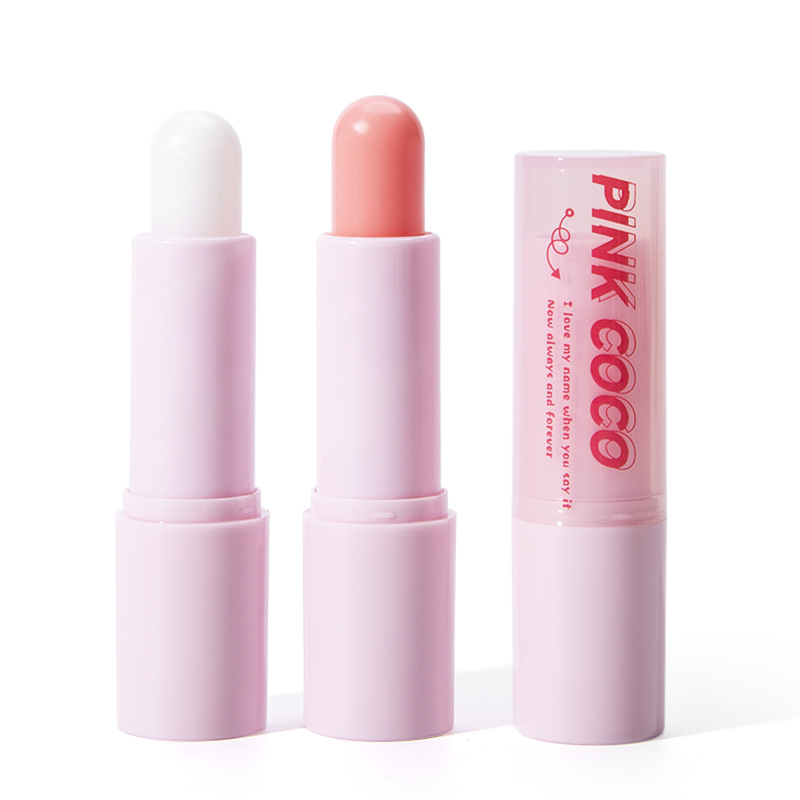 PINKCOCO lip balm temperature change gradient colorless moisturizing moisturizing fade lip lines Anti-cracking bottoming lip glaze