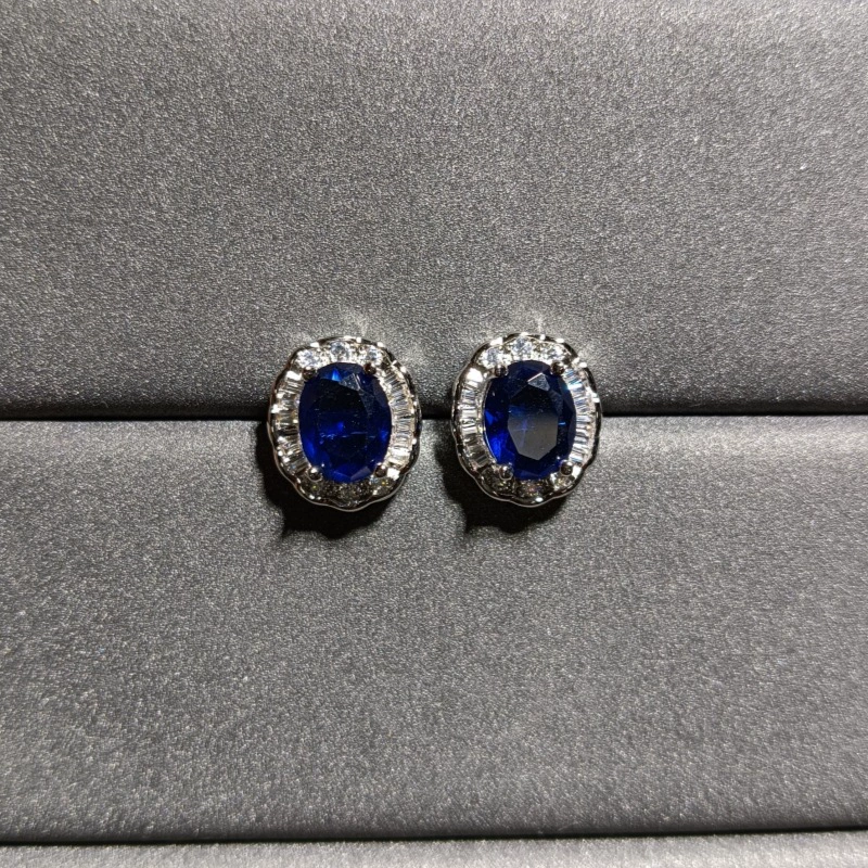 Ювелирный набор — кольцо, серьги и подвеска, морской сине‑ gemstone? камень, многоцветные варианты