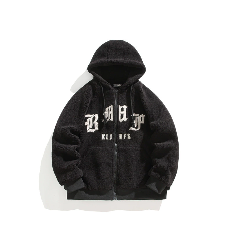 Demi-season patch with hood, jacket, 2023, plus size, increased thickness