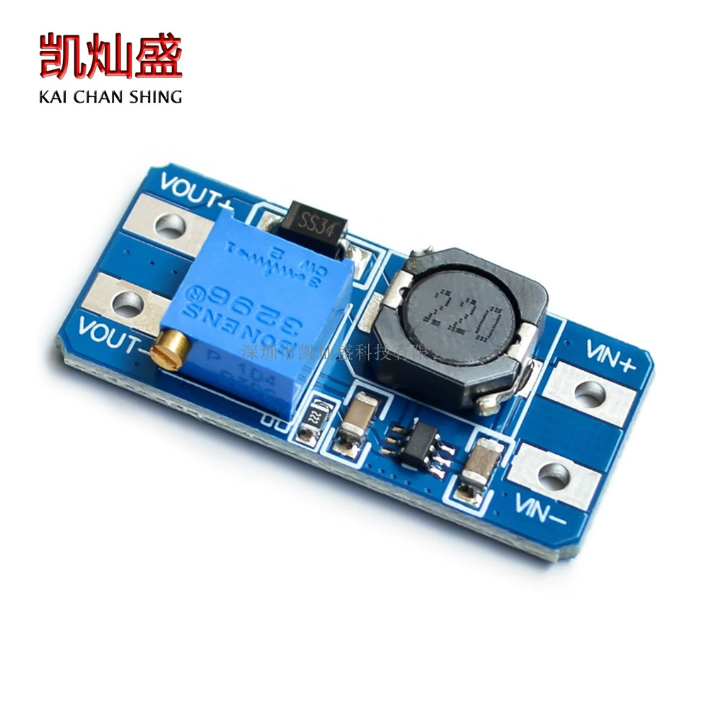 MT3608 DC-DC Модуль повышения 2A Входное напряжение платы повышения 2-24 В L 5/9/12/-28 В регулируемое