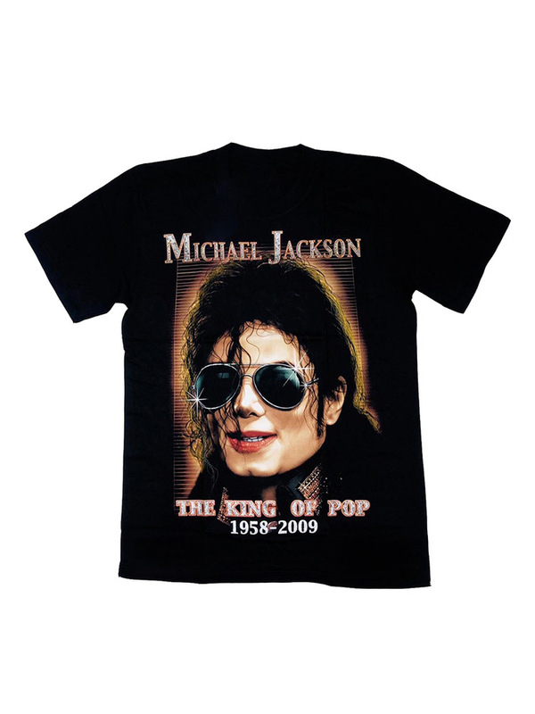 Michael Jackson, the King of Pop, Character Graphic Short-Sleeved Men's T-Shirt