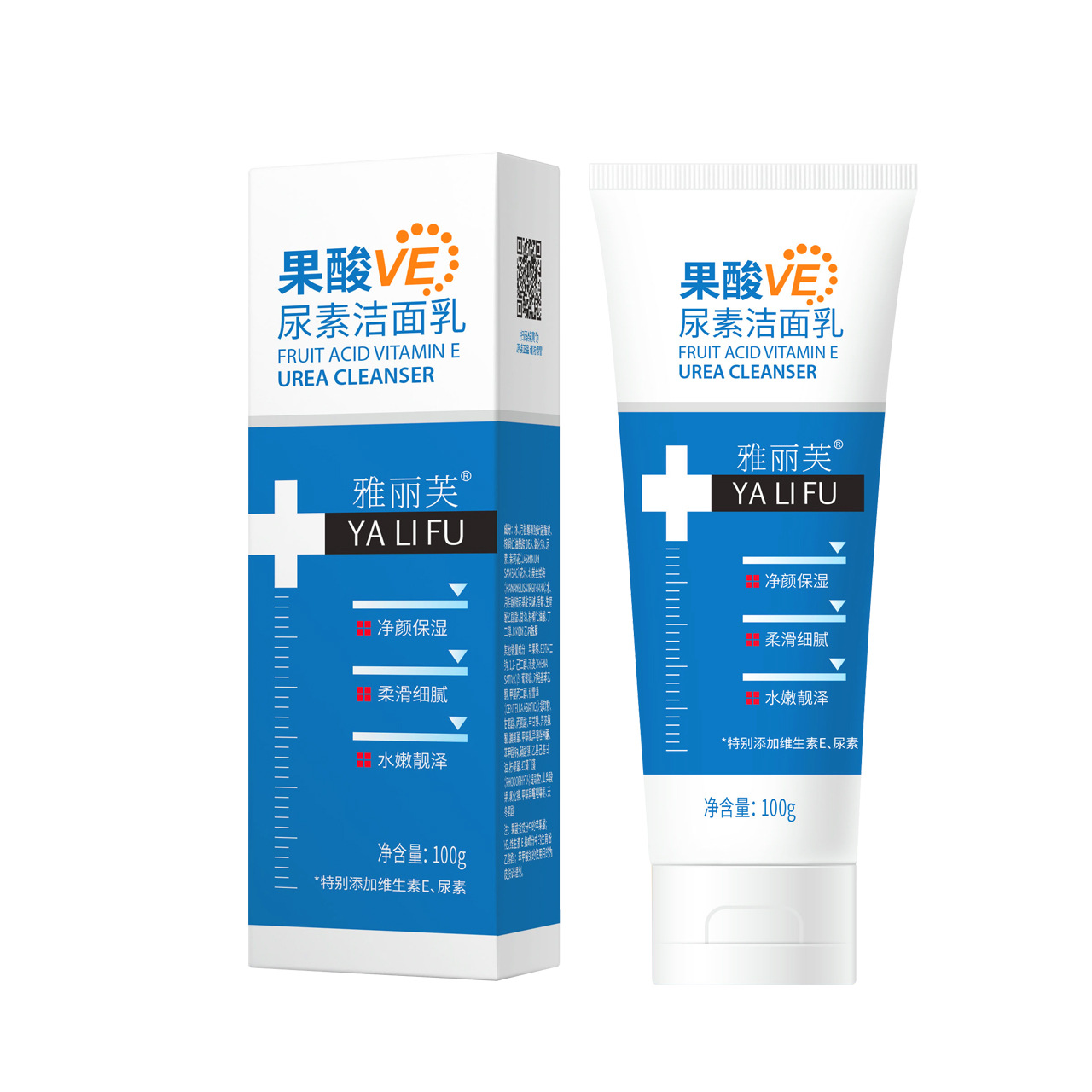 Yalifu Acid VE Urea Facial Cleanser for Cleansing and Moisturizing
