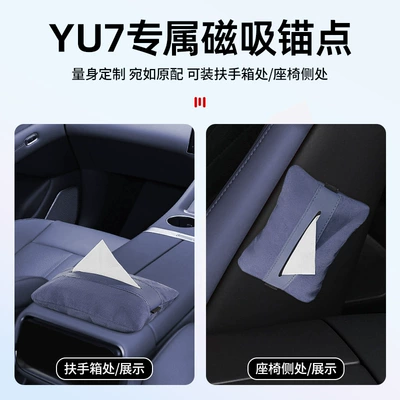 Car tissue box/set – for Xiaomi's New Su7/Yu7 Magnetic