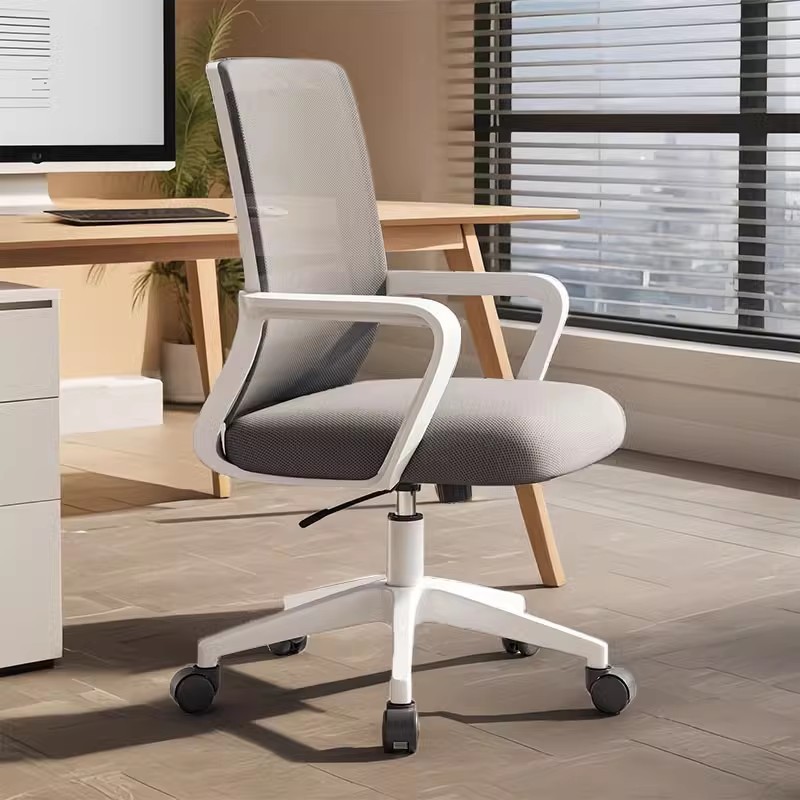 Silla de computadora, cómoda silla de oficina sedentaria para el hogar, silla de respaldo elevable, silla giratoria de rueda universal, silla de escritorio y silla de dormitorio