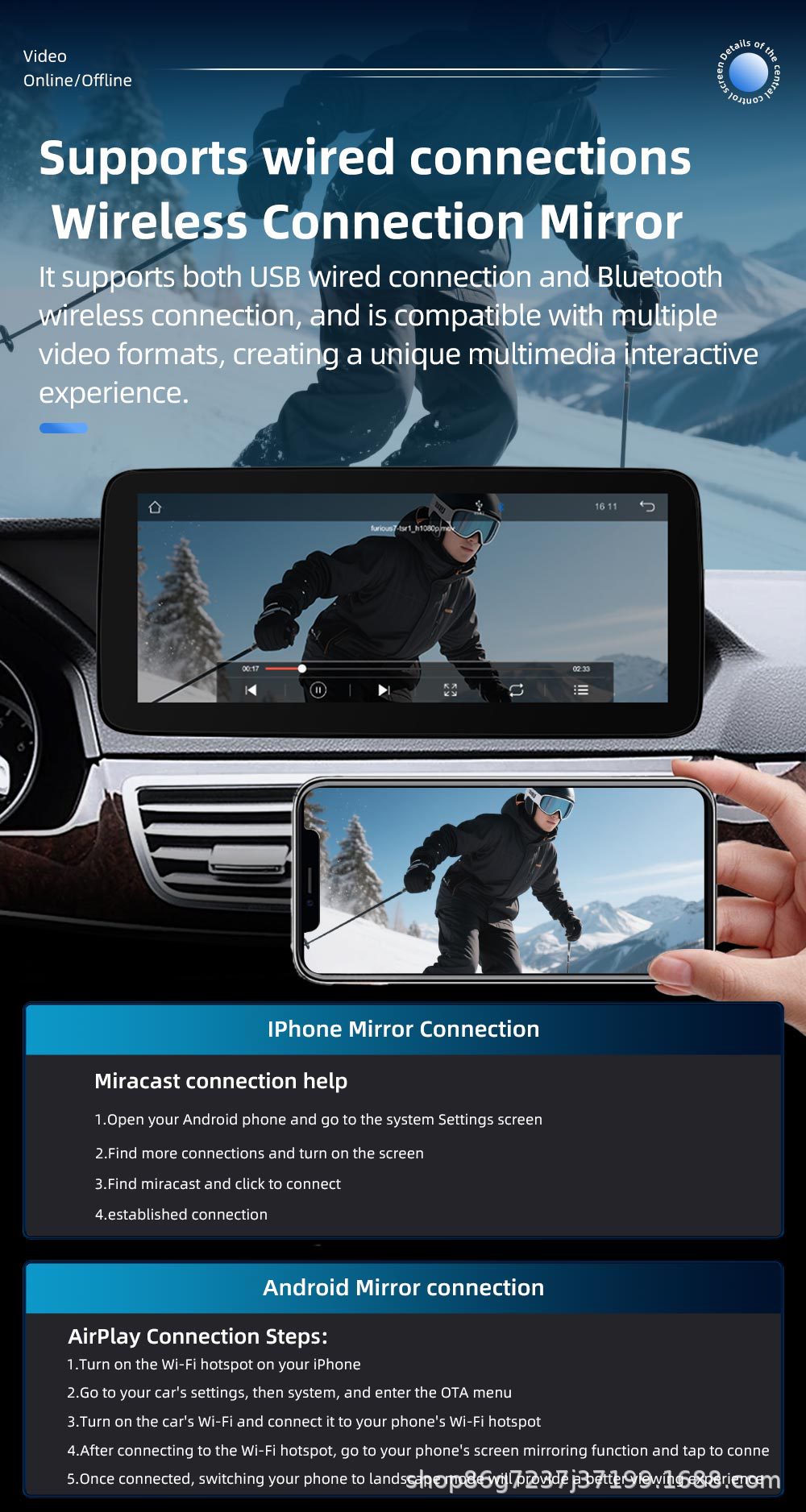 10.25inch Suitable for Mercedes-Benz E-Class W212 Car Navigation Central Control All-In-One Player Carplay Navigation Screen