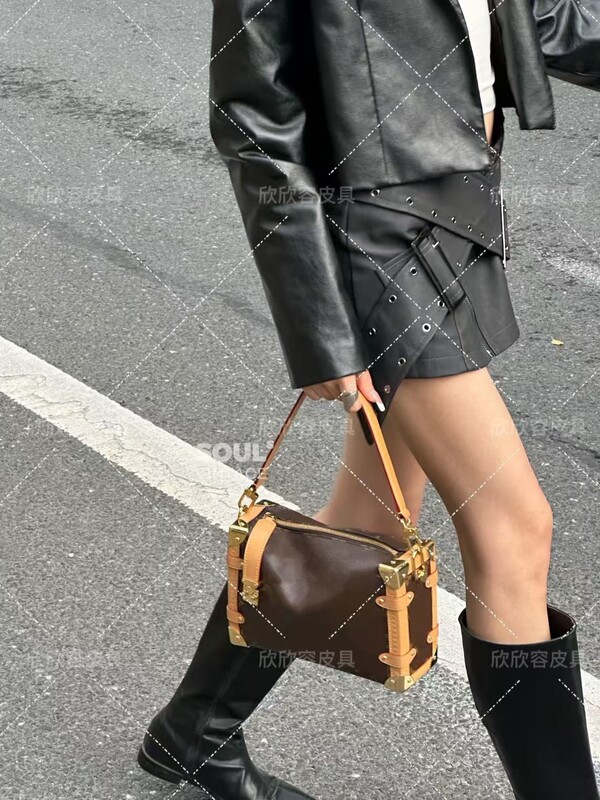 L家の高バージョンの谷愛凌と同じソフトケースの手提げ女カバンside trunk斜めショルダーバッグのトランペット|undefined
