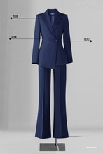 黑色西装外套女新款收腰公考面试西服酒店工作服女士职业套装