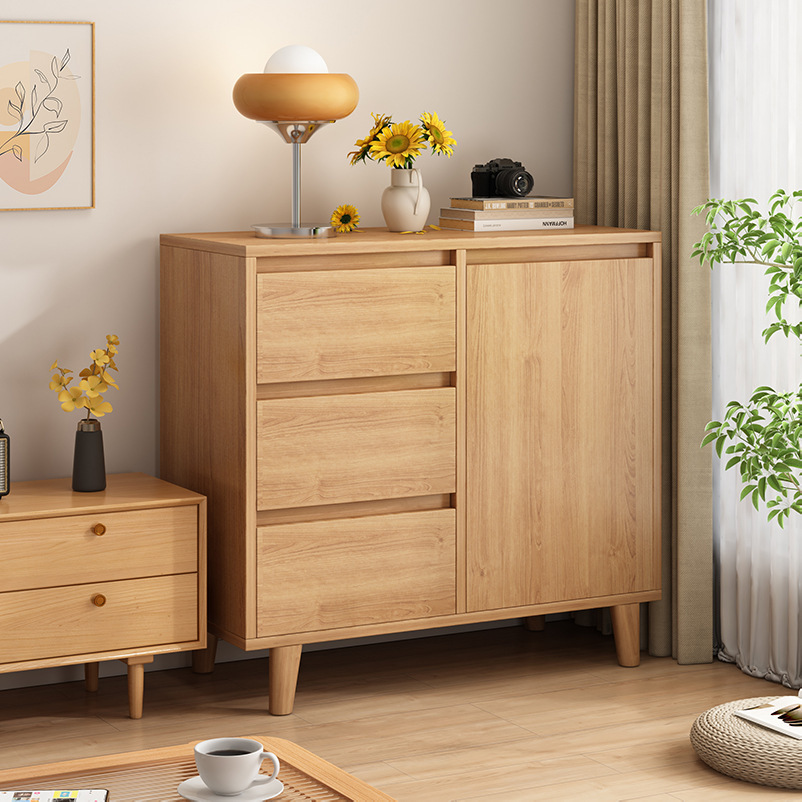 Sideboard Household Wall Storage Cabinet Living Room Corner Cabinet Storage Cabinet Log Style Tea Cabinet Small Cabinet Storage Cabinet