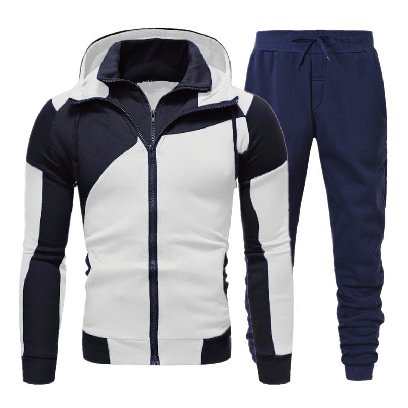 흰색 + 남색 바지